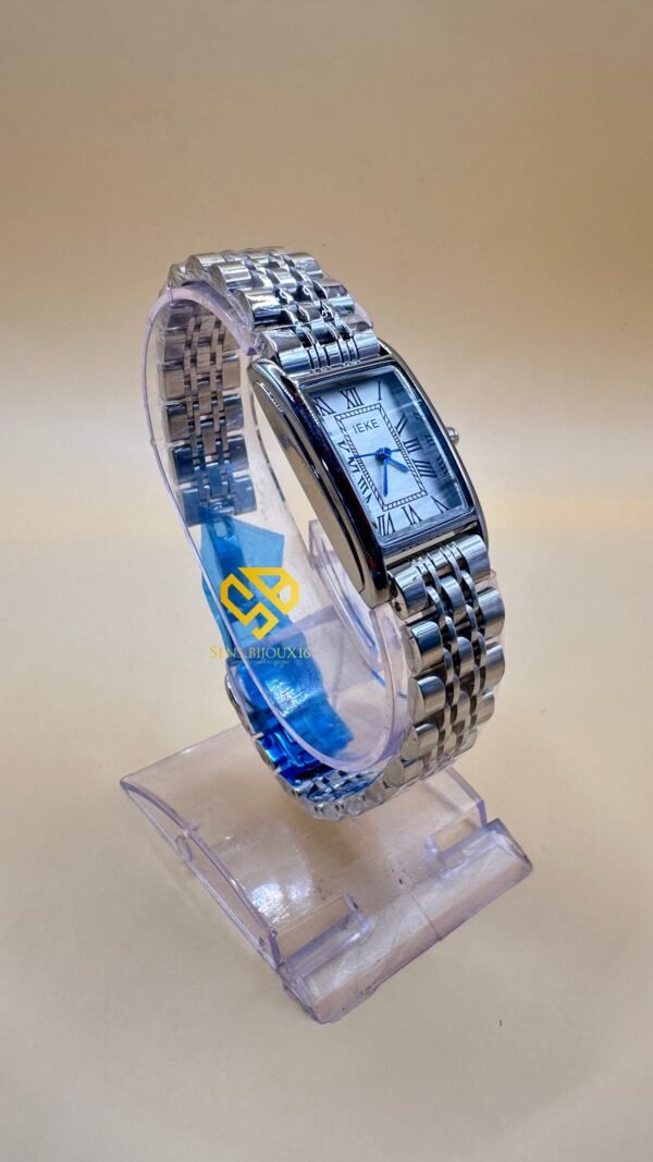 Montre IEKE Originale   Argenté – Étanche – Bracelet Acier Inoxydable