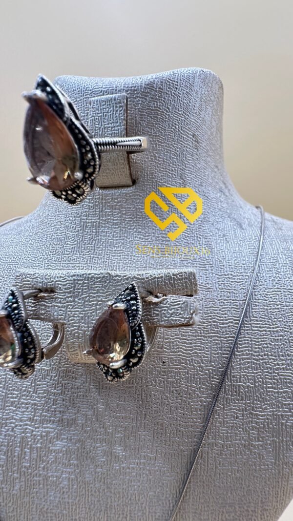 Trio en Argent 925 Véritable – vrai perle soltani Garantie à Vie