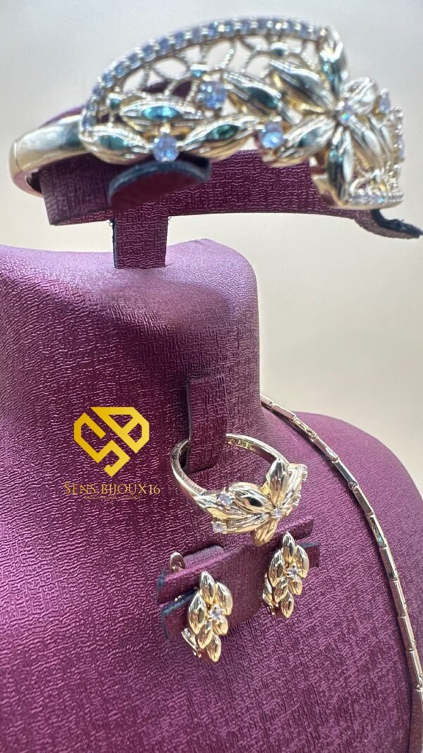 Parure XD plaquée Or 18K – Élégance identique à l’or