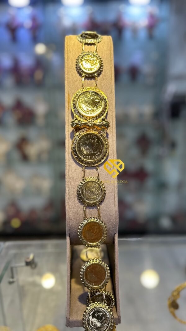 Ceinture en bronze véritable – Dorure 24K garantie 10ans