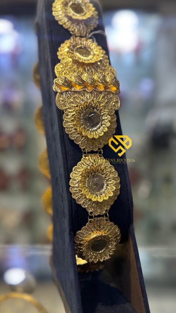 Ceinture chemsia en bronze véritable – Dorure 24K garantie 10ans