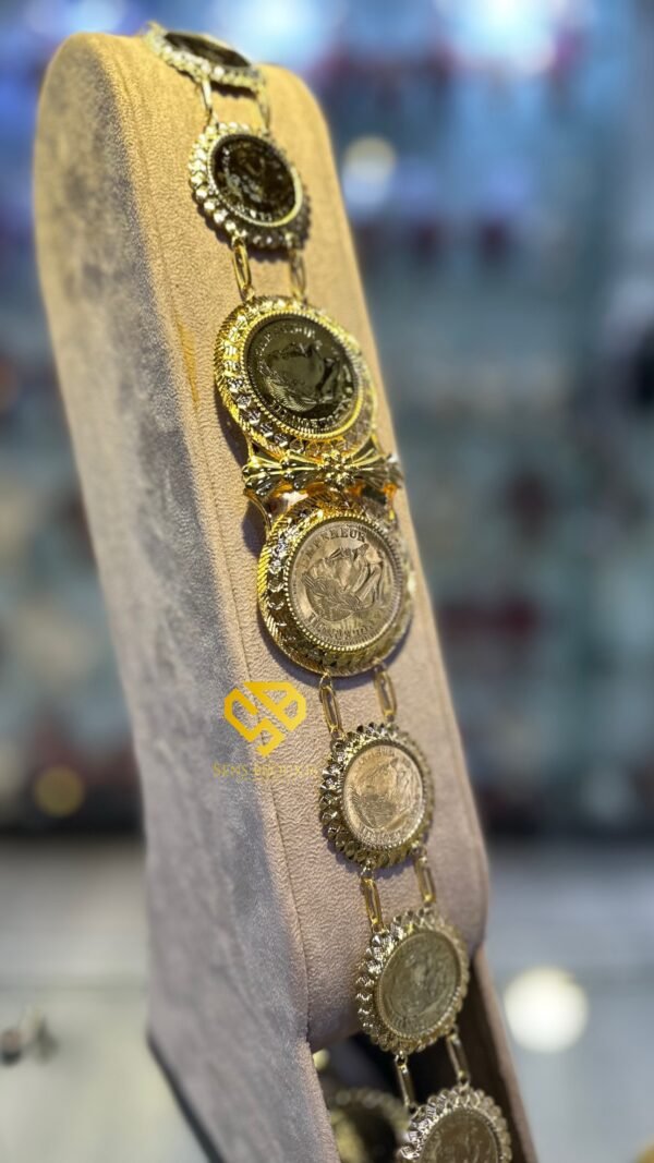 Ceinture en bronze véritable – Dorure 24K garantie 10ans