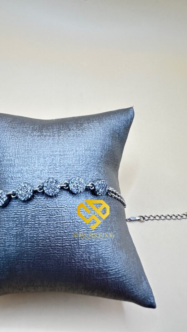 21ddcd12-56ac-4ea7-b8a8-2056635eed3a Gourmette en Argent 925 Véritable (4.20g)– Pierre Zircon Authentique | Garantie à Vie