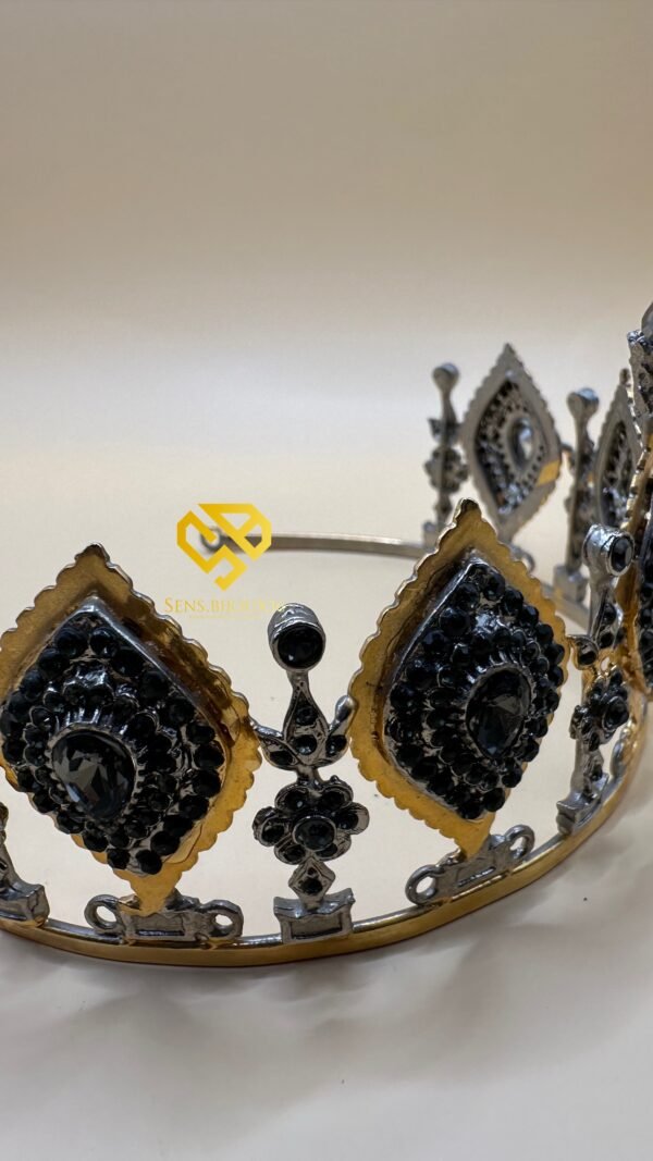 👑 Couronne en bronze plaqué or 18 carats 👑