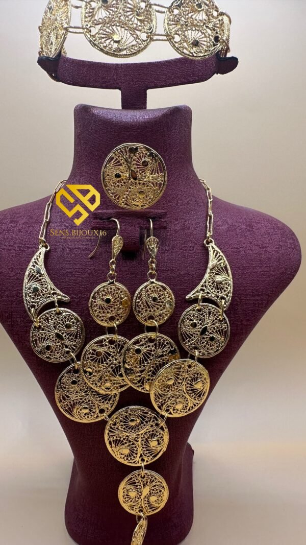 ✨ Parure Fetla – Travail 100 % fait main, dorure 24 carats ✨