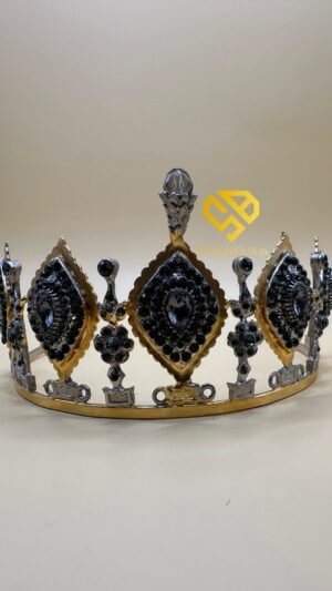👑 Couronne en bronze plaqué or 18 carats 👑