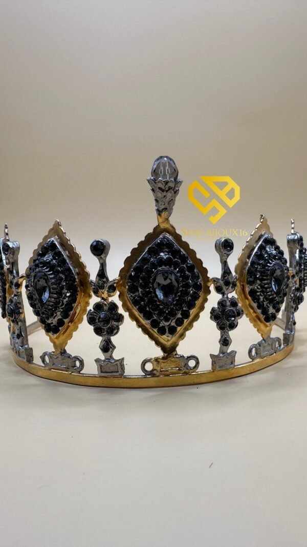 👑 Couronne en bronze plaqué or 18 carats 👑