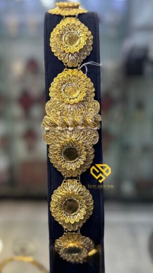 Ceinture chemsia en bronze véritable – Dorure 24K garantie 10ans