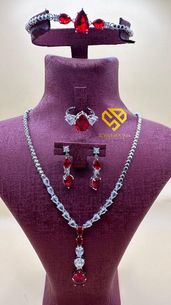 38485410-fb0d-43a4-a220-a84b59fb5b08-2 Parure en véritable zircon grenad– acier inoxydable rhodié