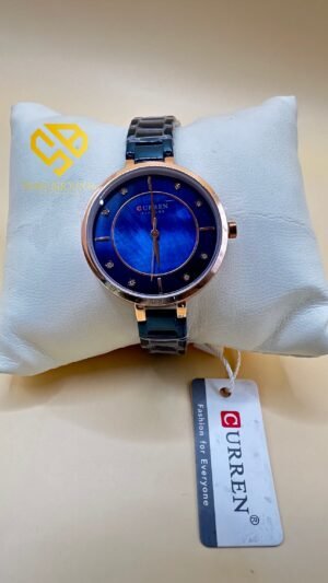 Montre CURREN Originale bleu nuit – Étanche – Bracelet Acier Inoxydable