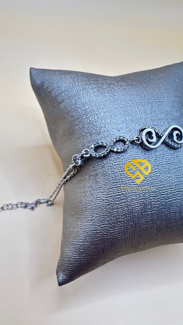 Gourmette en Argent 925 Véritable (4.79)– Pierre Zircon Authentique | Garantie à Vie