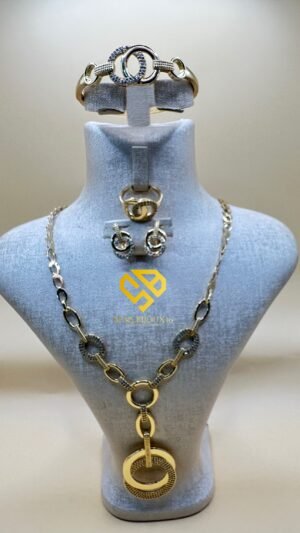 Parure XD plaquée Or 18K – Élégance identique à l’or