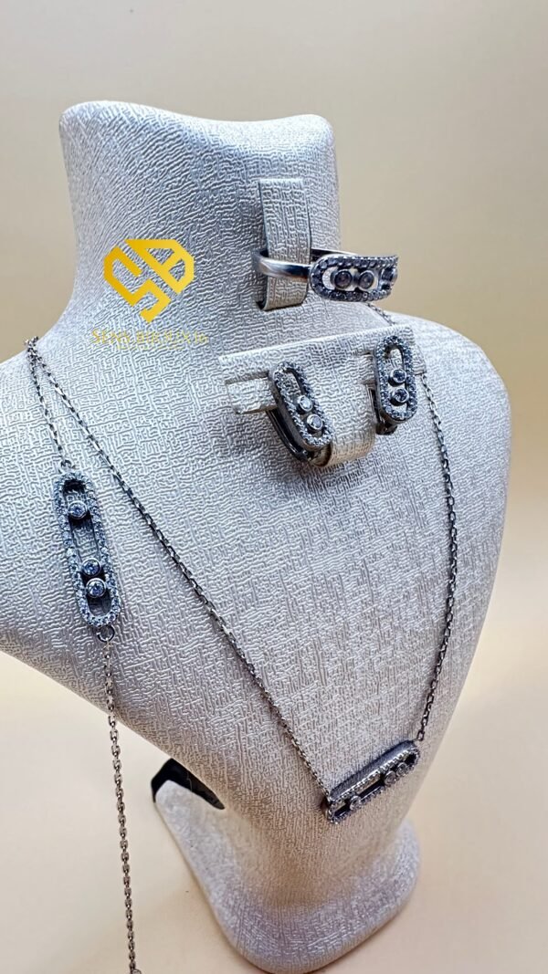 Parure messika en Argent 925 Véritable(9.84g) – Zircon Authentique | Garantie à Vie