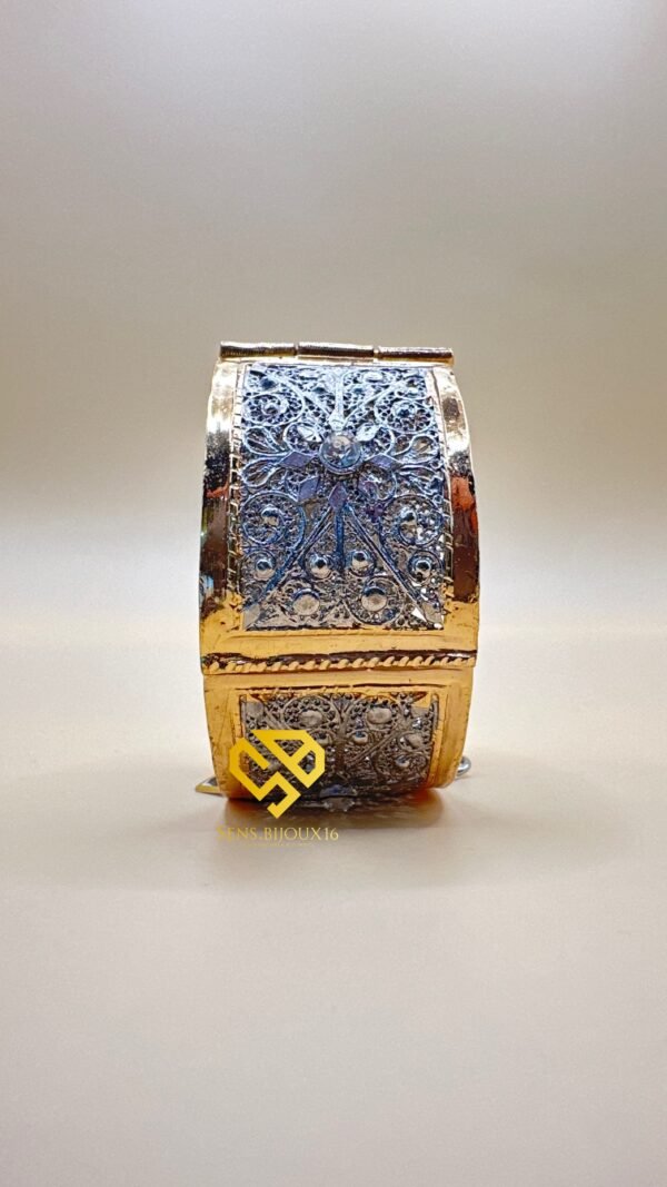 ✨ Bracelet en bronze plaqué or 18 carats – Finition premium ✨ garantie 10ans