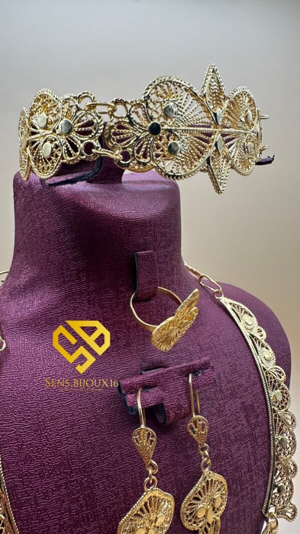 ✨ Parure medbah fetla – Travail 100 % fait main, dorure 24 carats ✨