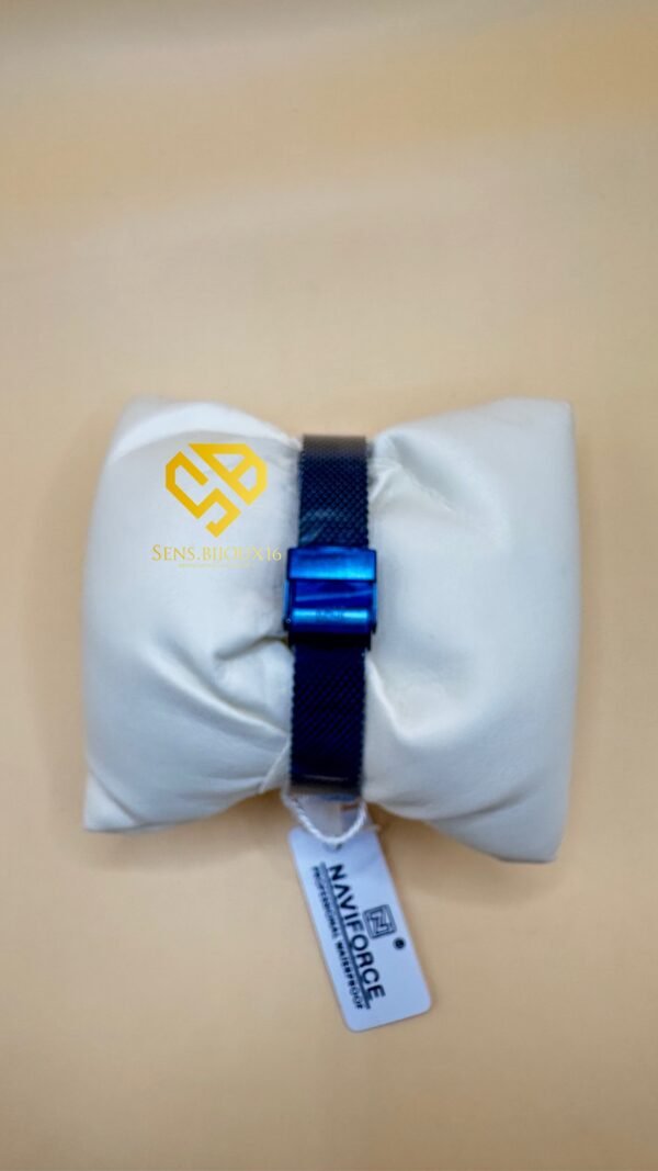 Montre NAVIFORCE Originale bleu nuit– Étanche – Bracelet Acier Inoxydable