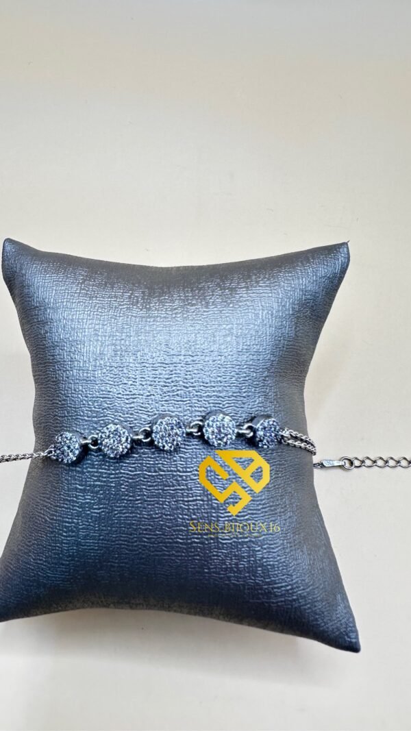 5c0a0fc3-2686-4ede-87aa-3a665dd17dde Gourmette en Argent 925 Véritable (4.20g)– Pierre Zircon Authentique | Garantie à Vie