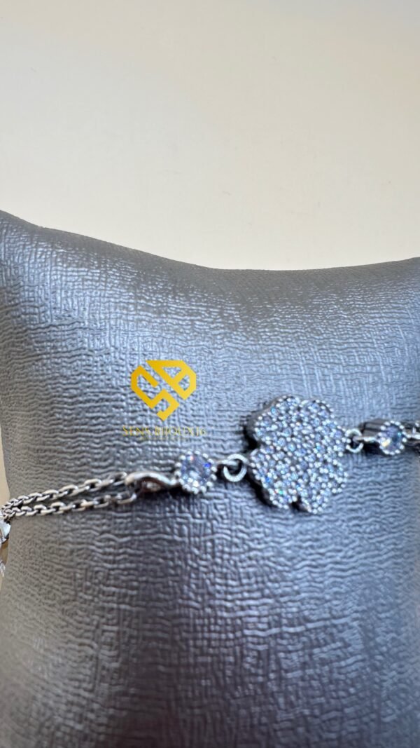 5f85827e-7246-427c-9cba-d915c9a8d640 Gourmette en Argent 925 Véritable ( 3.66g)– Pierre Zircon Authentique | Garantie à Vie