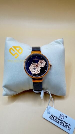 Montre NAVIFORCE Originale bleu nuit– Étanche – Bracelet Acier Inoxydable