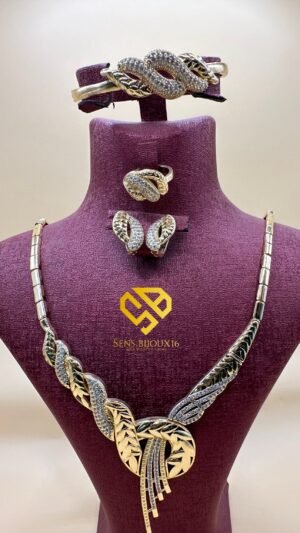 Parure XD plaquée Or 18K – Élégance identique à l’or