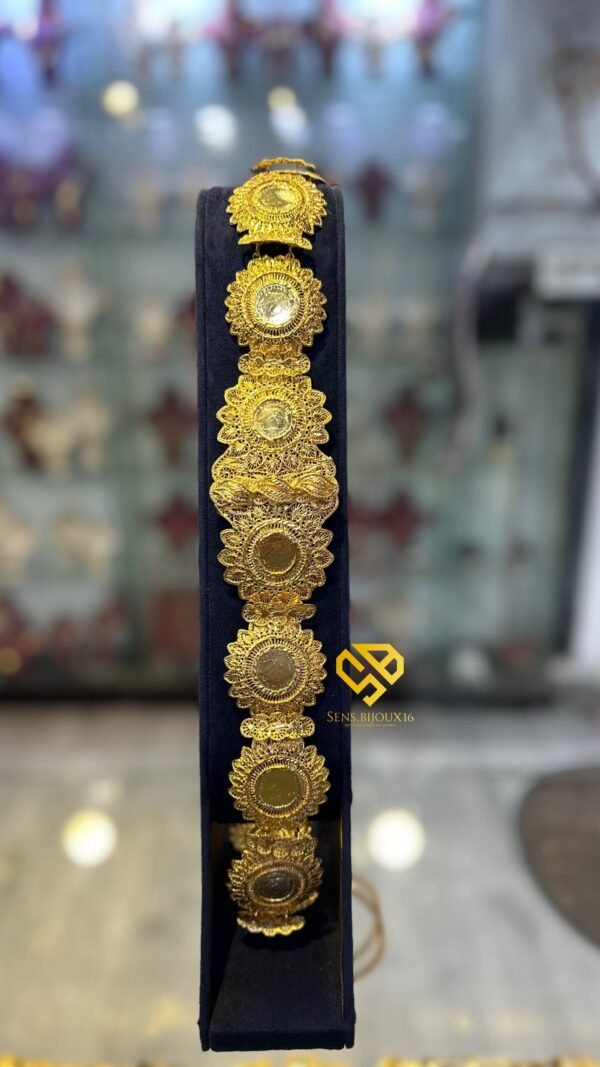 Ceinture en bronze véritable – Dorure 24K garantie 10ans