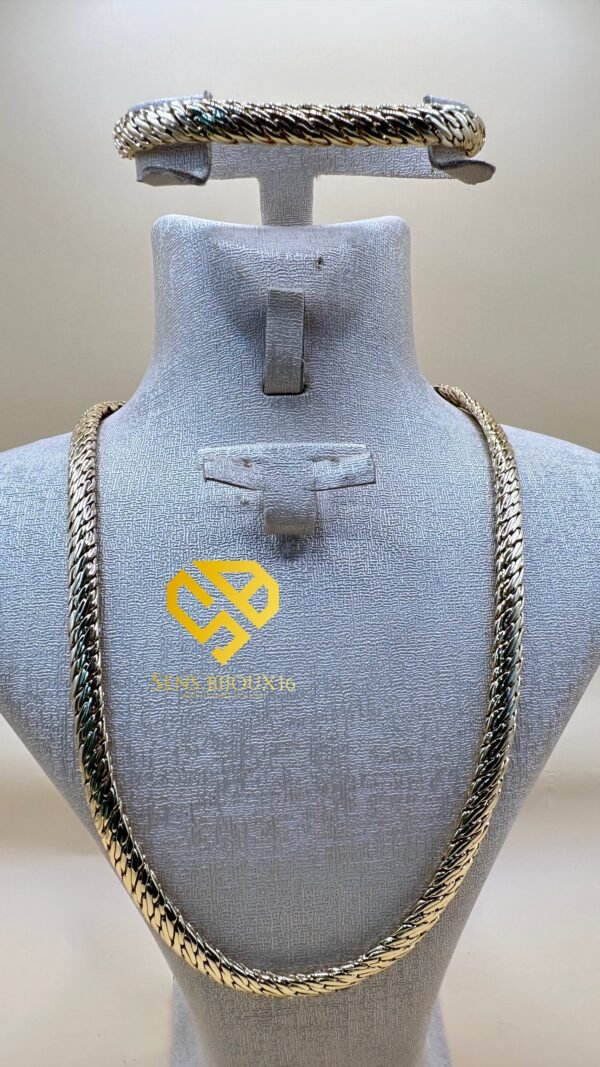 Parure spika serpent plaquée Or 18K – Élégance identique à l’or