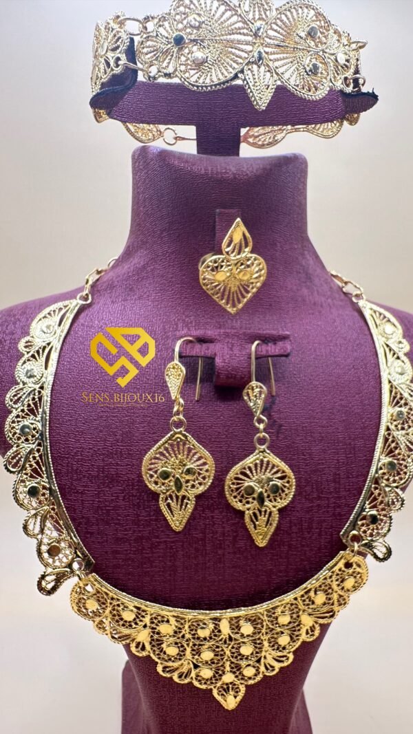 ✨ Parure medbah fetla – Travail 100 % fait main, dorure 24 carats ✨