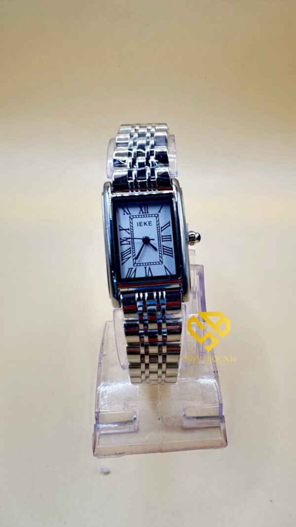 Montre IEKE Originale   Argenté – Étanche – Bracelet Acier Inoxydable