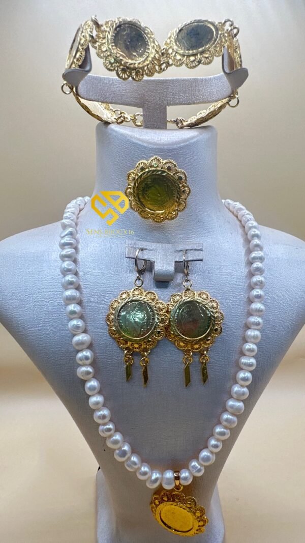 Parure vrai djoher et Bronze Doré 24K – Garantie 10 Ans