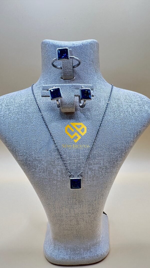 Trio en Argent 925 Véritable (– Zircon Authentique | Garantie à Vie