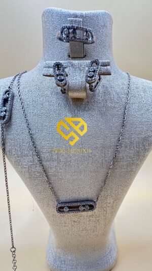 9b454044-4679-461e-ab97-88c797df0d80 Parure messika en Argent 925 Véritable(9.84g) – Zircon Authentique | Garantie à Vie