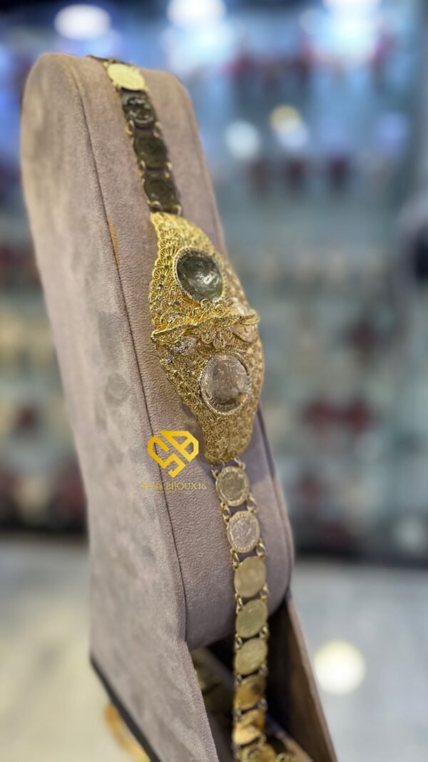a6f7bea5-dd2c-4f68-aa7d-1dd8c21e10b9 Ceinture lwiz mselsel en bronze véritable – Dorure 24K garantie 10ans