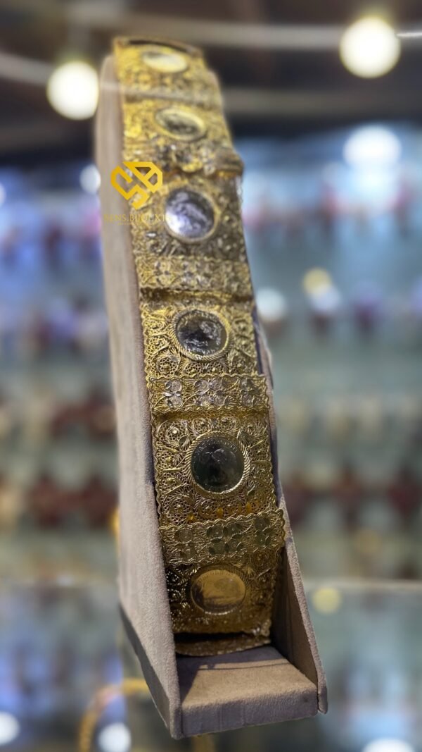 Ceinture la caré cravate en bronze véritable – Dorure 24K garantie 10ans