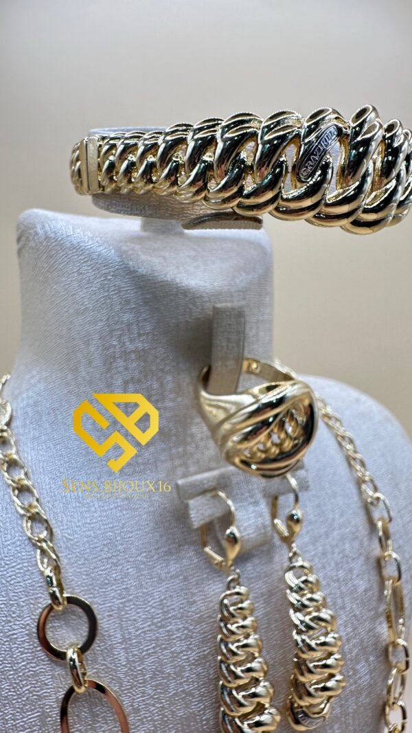 Parure  grazela plaquée Or 18K – Élégance identique à l’or