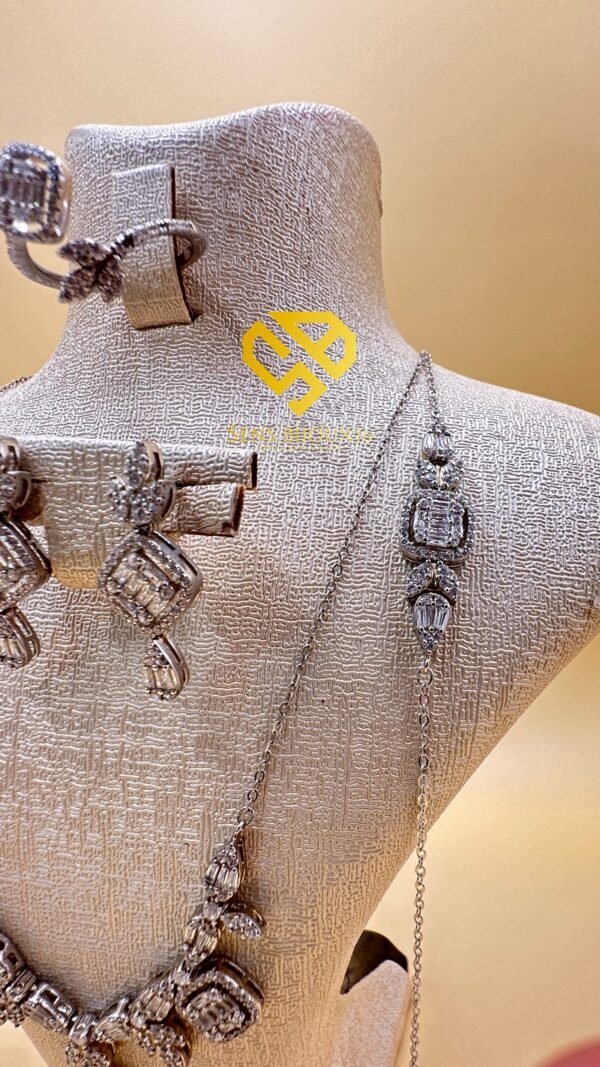 Parure en Argent 925 Véritable(17.19g) – Zircon Authentique | Garantie à Vie