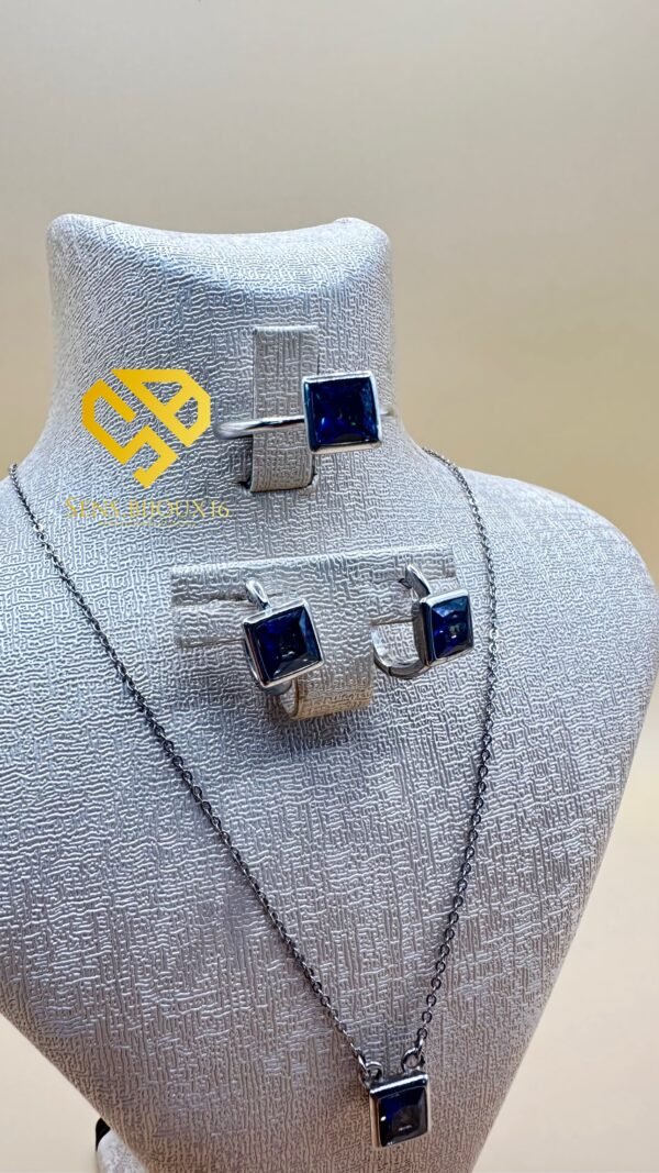 Trio en Argent 925 Véritable (– Zircon Authentique | Garantie à Vie