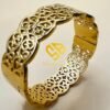 cbf4a11e-79bb-44e2-9a31-22c64971b4c9 Bracelet Arabesque en Acier Inoxydable Doré 18 Carats – Garantie 10 Ans ( grand model)