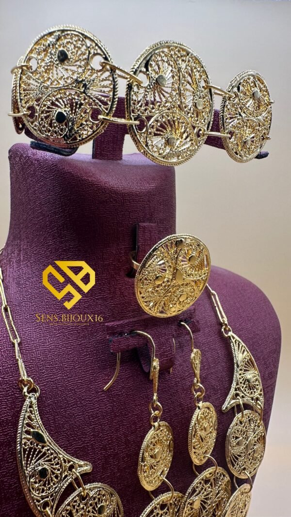 ✨ Parure Fetla – Travail 100 % fait main, dorure 24 carats ✨