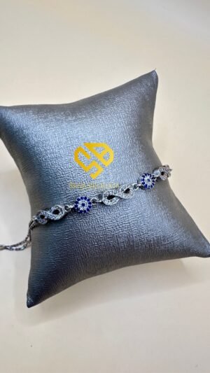 Gourmette en Argent 925 Véritable (5.16)– Pierre Zircon Authentique | Garantie à Vie