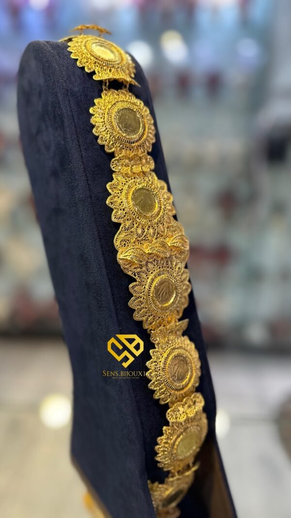 Ceinture en bronze véritable – Dorure 24K garantie 10ans