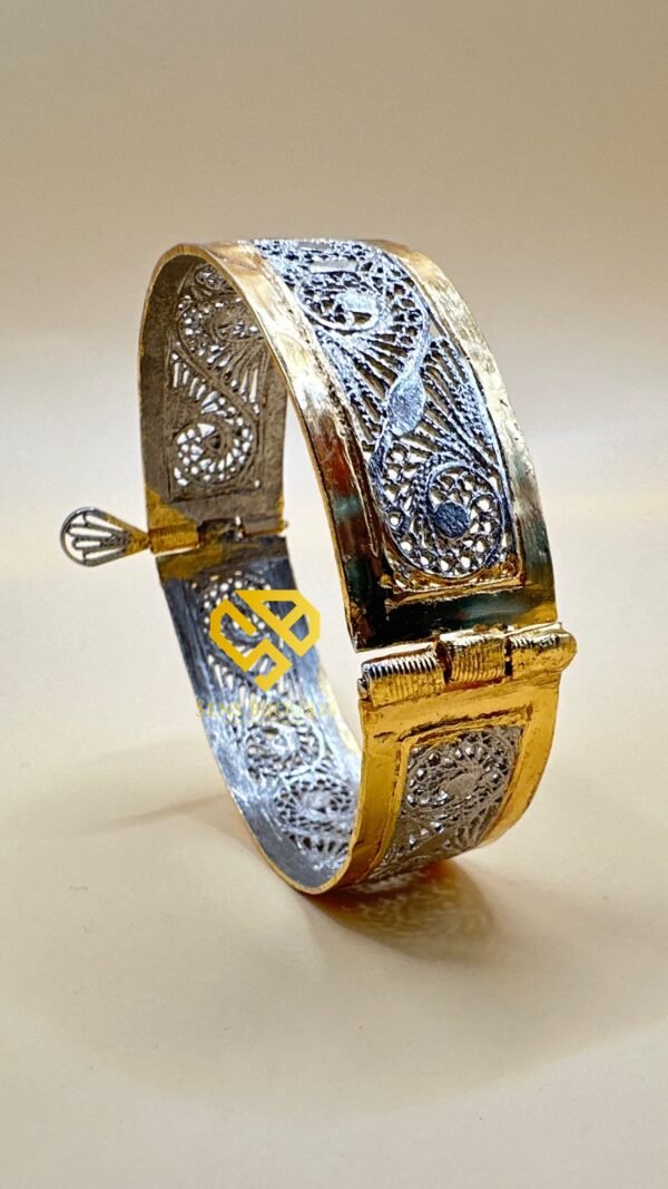 ✨ Bracelet en bronze plaqué or 18 carats – Finition premium ✨ garantie 10ans