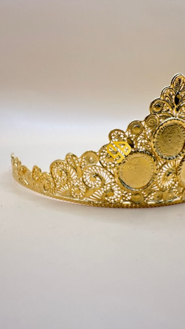 Couronne lwiza en bronze – Dorure 24K garantie 10ans