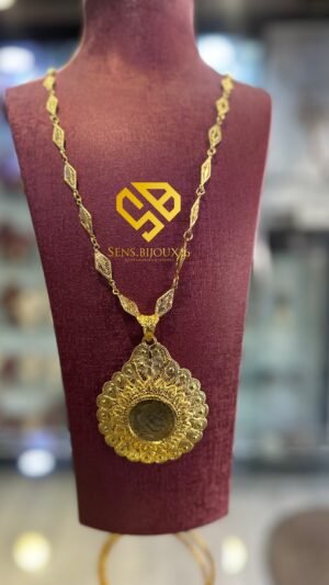 fef6f197-b8f0-4a80-814a-4ee02e89973b Sautoir roza en Bronze Authentique – Dorure 24K