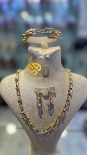 ✨ Trio Tiffany en Plaqué Or 18 Carats – Luxe & Éclat Intemporel